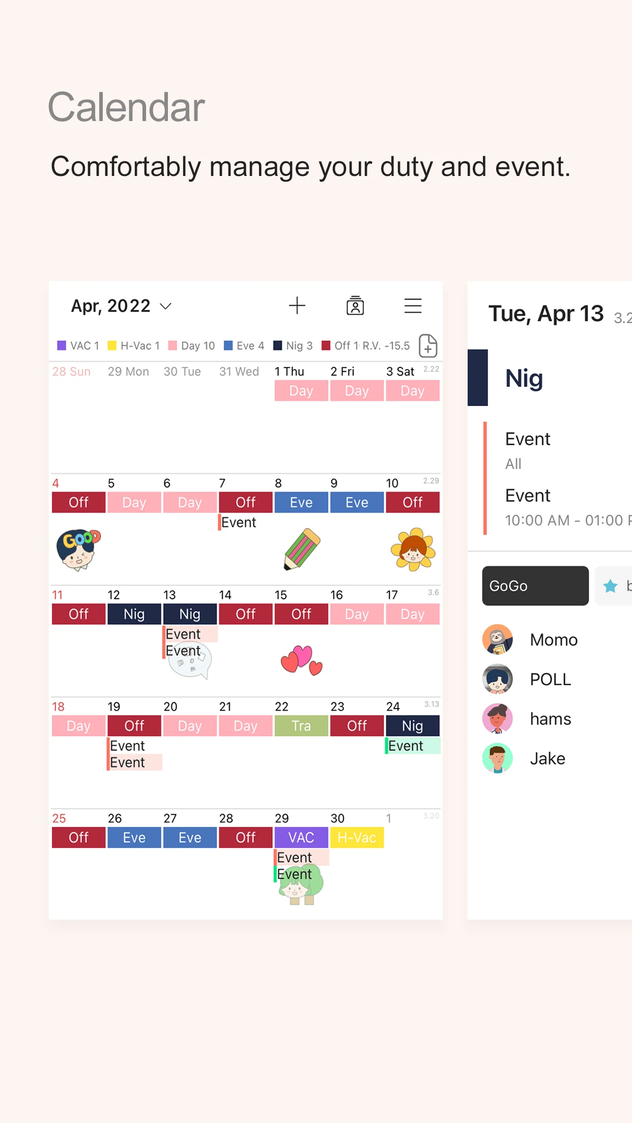 MYDUTY - Nurse Calendar&Alarm screenshot